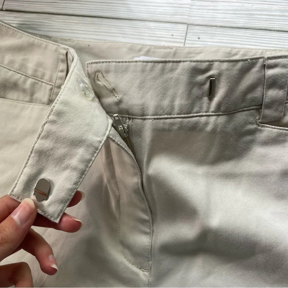 Liz Claiborne Liz Golf Audra Bermuda Shorts ivory short size 10 - Picture 4 of 10